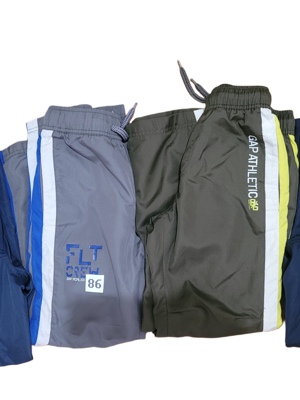 BUNDLE SALE- GAP Olive and Gray Athletic Shorts with Blue Trim